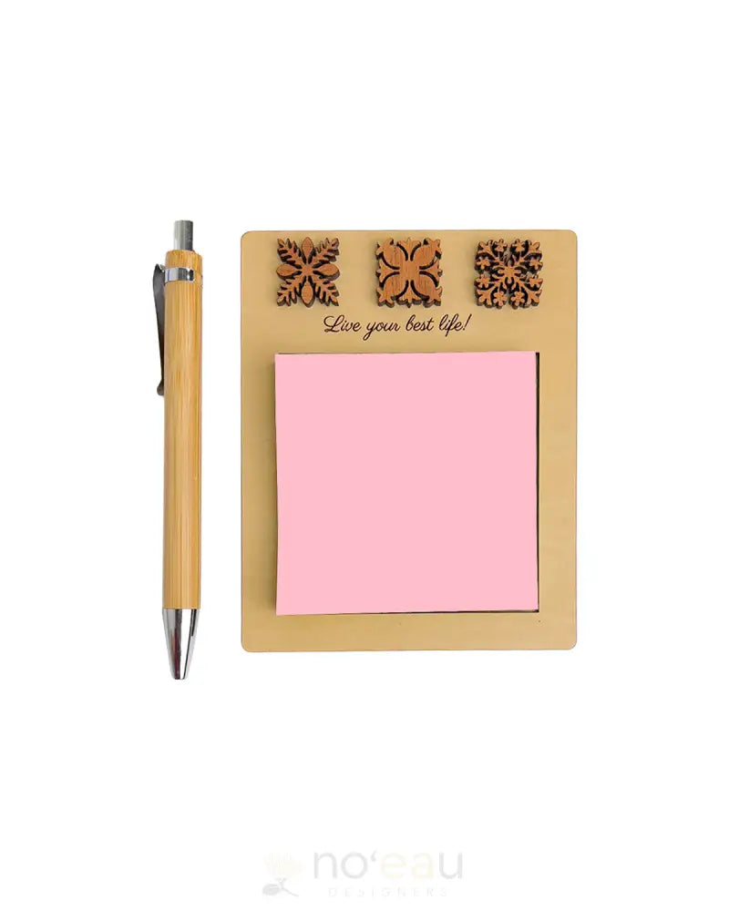 CRAFTS BY ALEXA - Birch Notepad w/Bamboo Pen - Noʻeau Designers