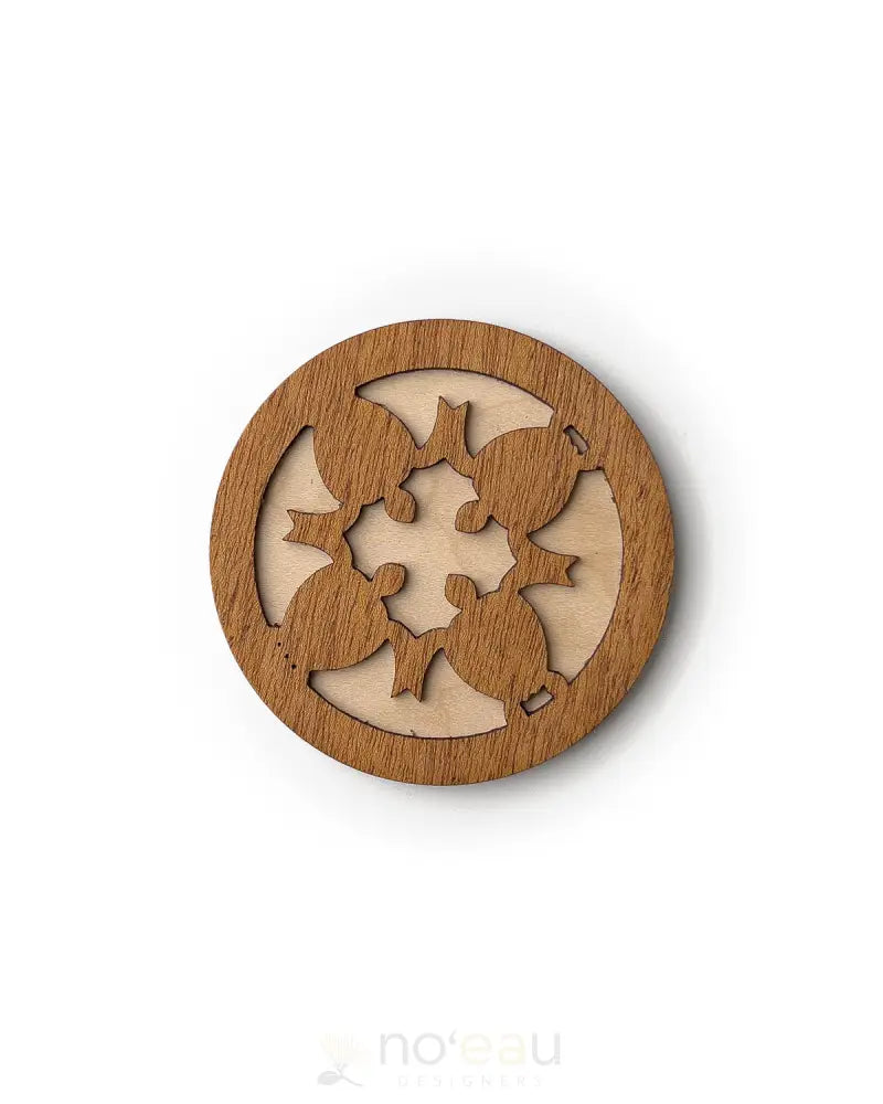 CRAFTS BY ALEXA - Assorted Mahogany Birch Wood Coasters - Noʻeau Designers