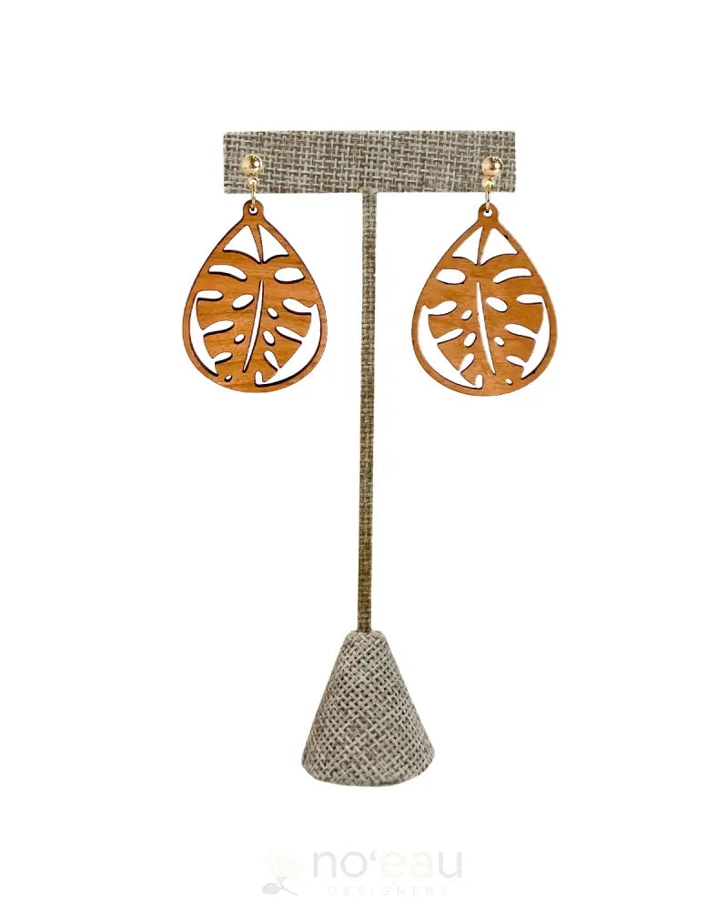 Crafts By Alexa - Assorted Tropical Leaf Dangle Earrings Monstera / Teardrop Jewelry