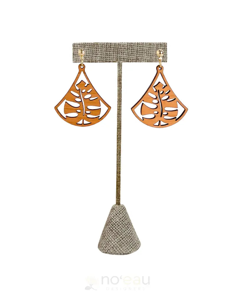 Crafts By Alexa - Assorted Tropical Leaf Dangle Earrings Monstera / Triangle Jewelry