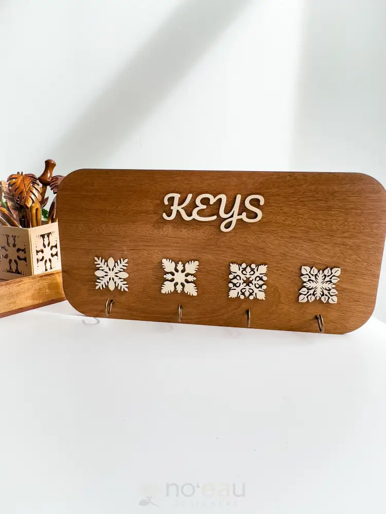 CRAFTS BY ALEXA - Mahogany/Birch wood Key Holder - Noʻeau Designers
