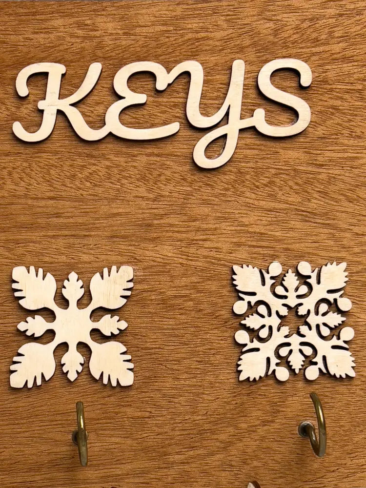 CRAFTS BY ALEXA - Mahogany/Birch wood Key Holder - Noʻeau Designers
