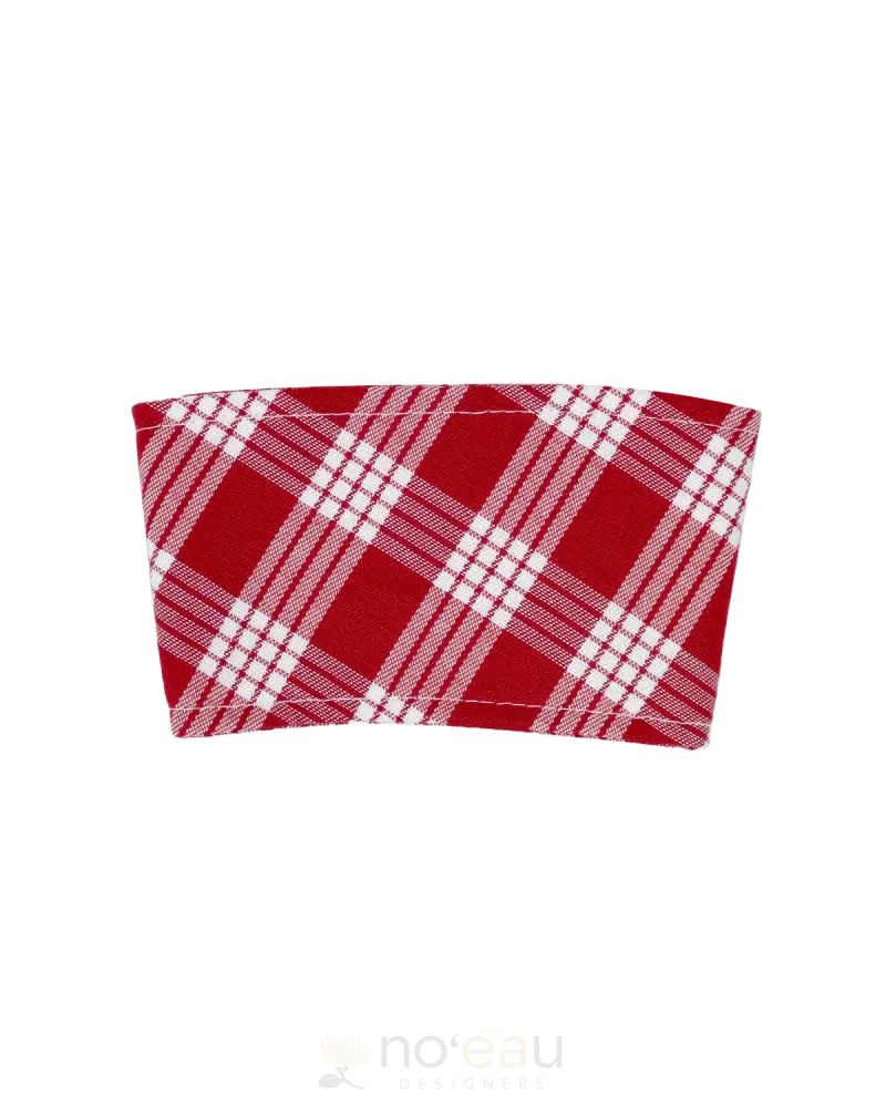 Cynthia Apana - Assorted Coffee Cup Sleeve Red Palaka Accessories