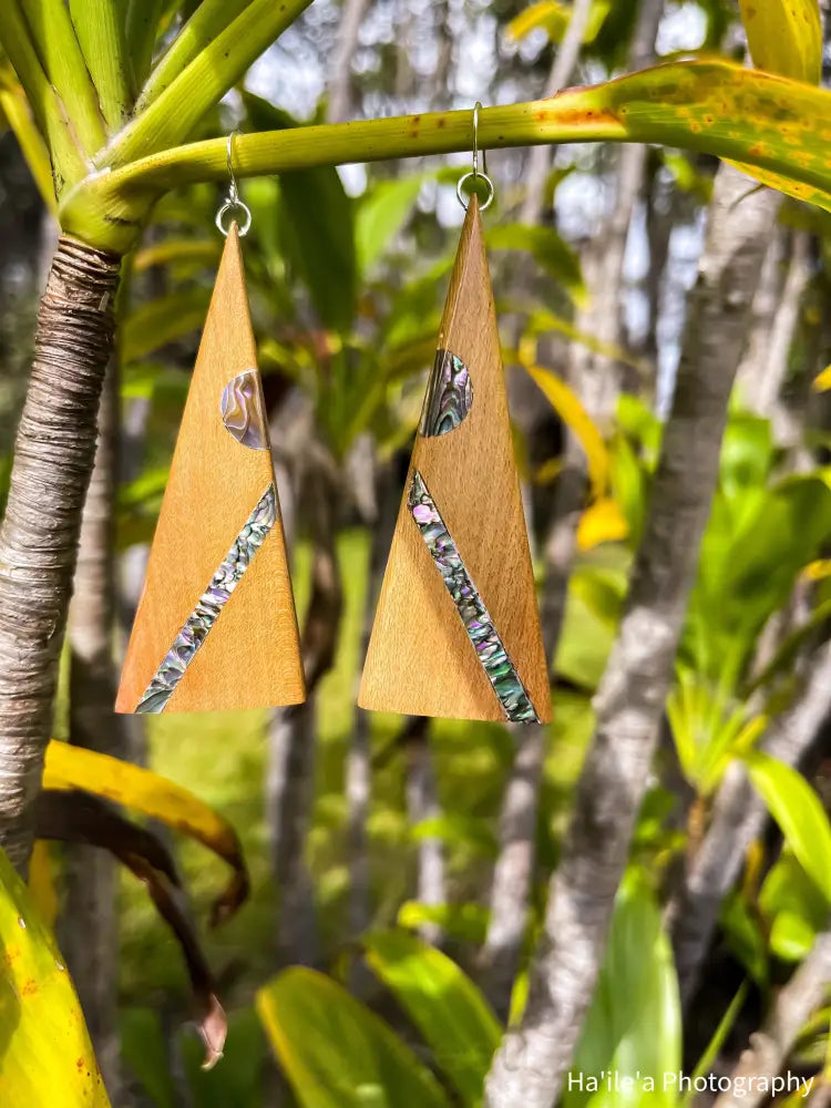 E OLA ANA HAWAII - Ohia Inlay Earring - Noʻeau Designers