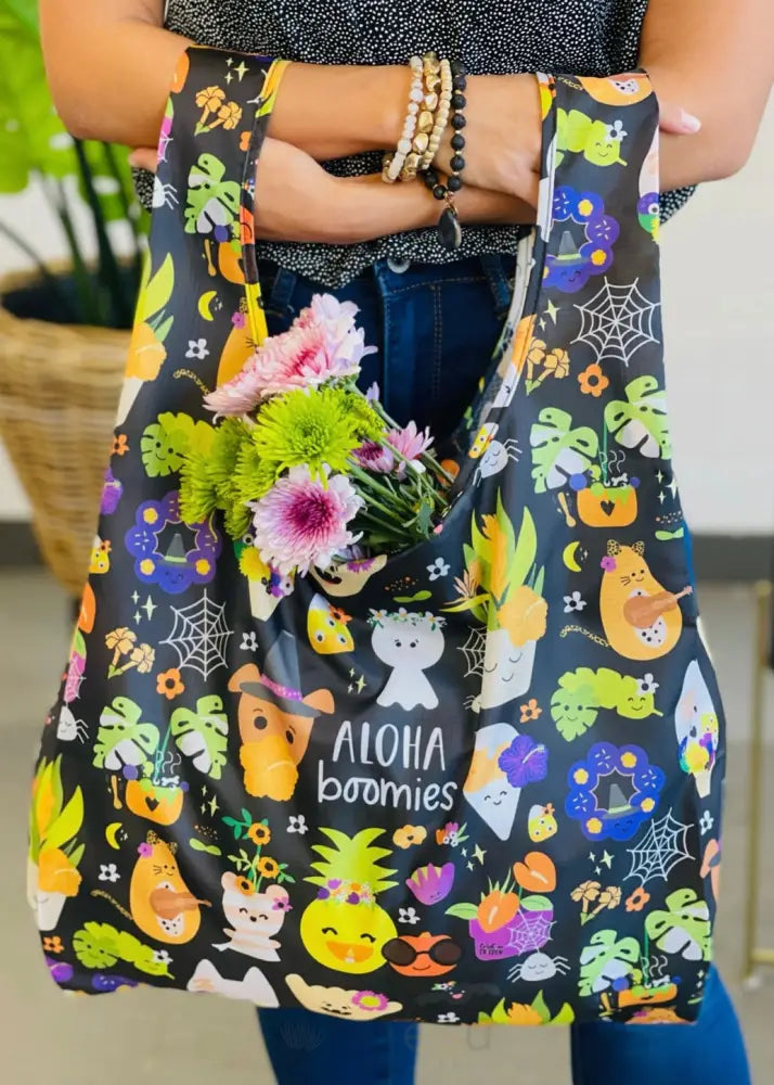 EDEN IN LOVE - Aloha Boo-mies Reusable Tote Bag - Noʻeau Designers