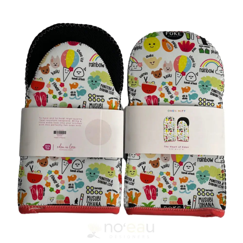 EDEN IN LOVE - Assorted Neoprene Oven Mitts - Noʻeau Designers