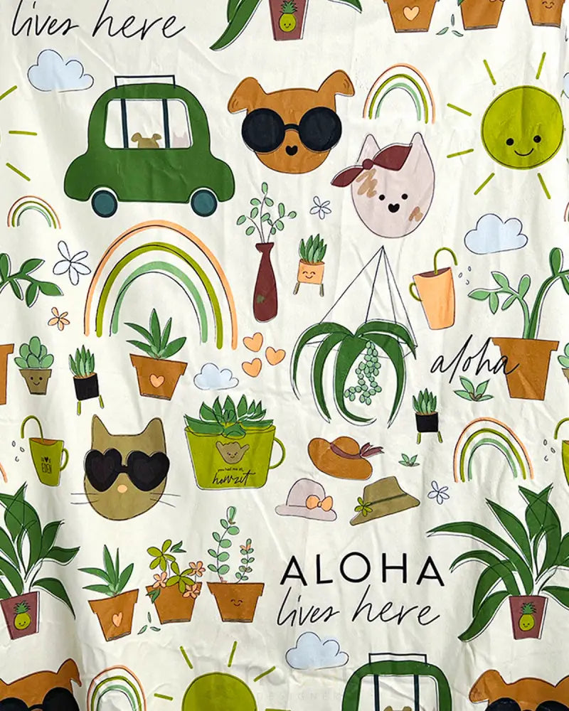 EDEN IN LOVE - Round Towel - Noʻeau Designers