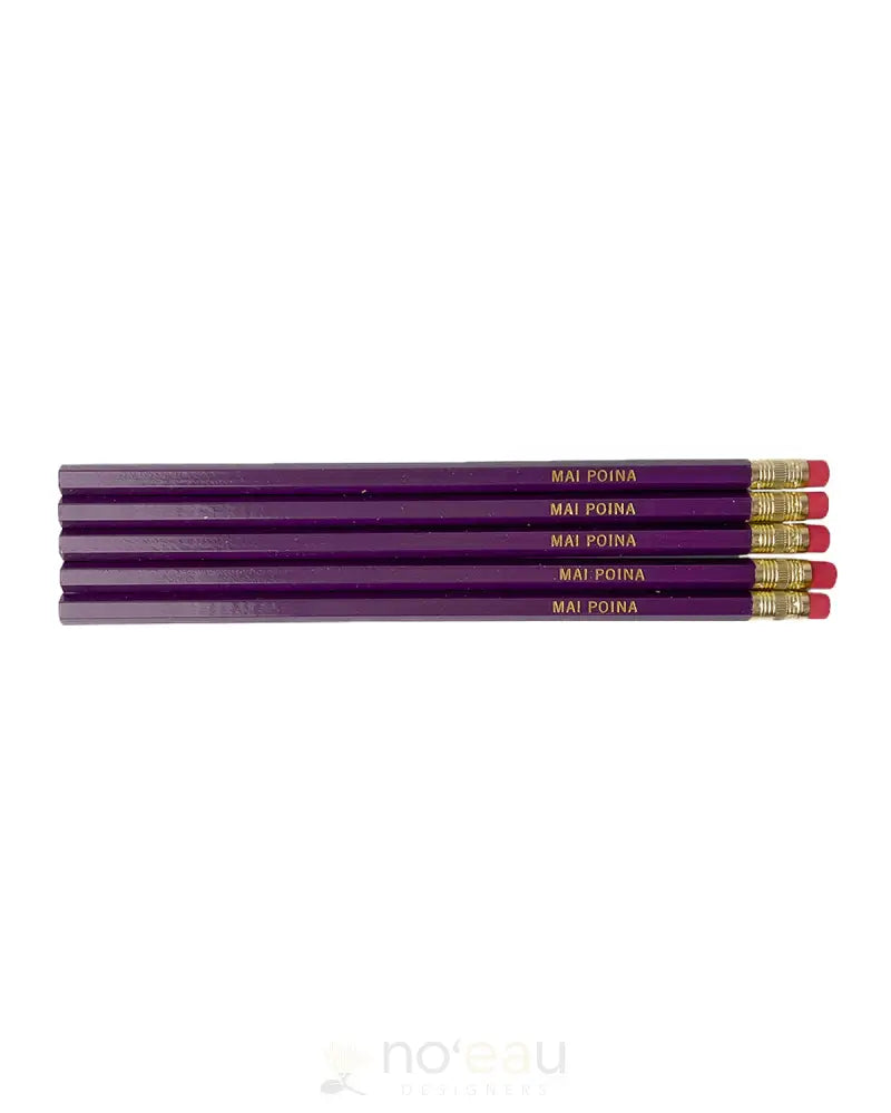 EHU KAKAHIAKA - MAI POINA Pencil Set Of 5 - Noʻeau Designers