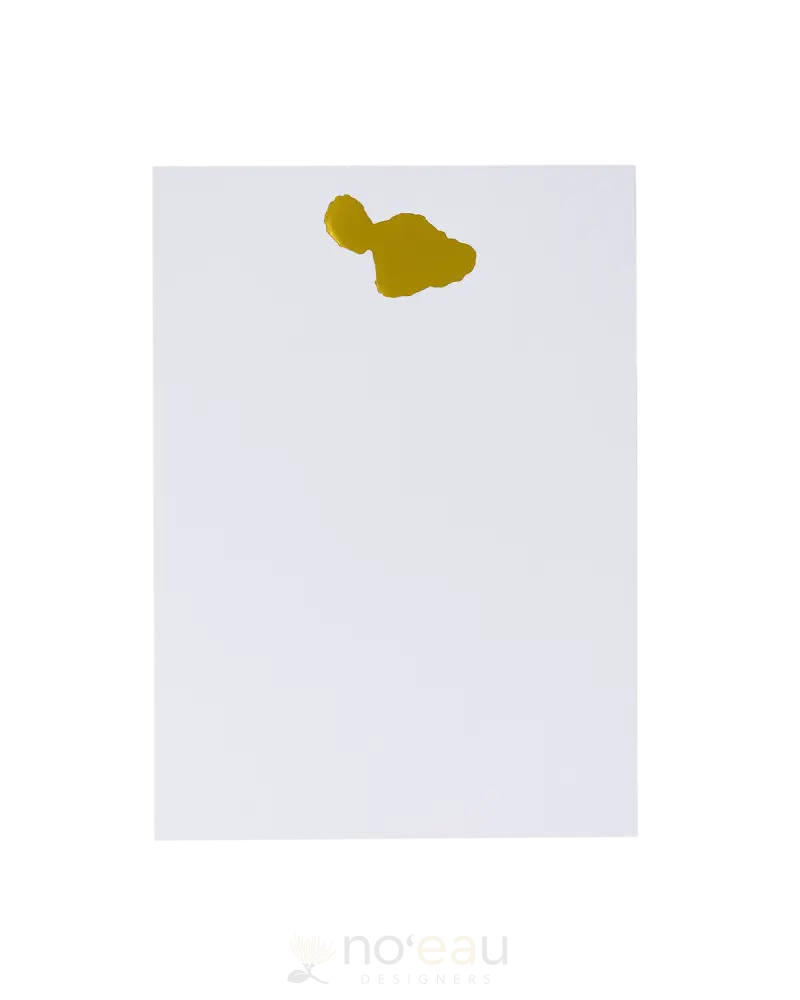 Ehu Kakahiaka - Maui Gold Foil Notepad Stationery