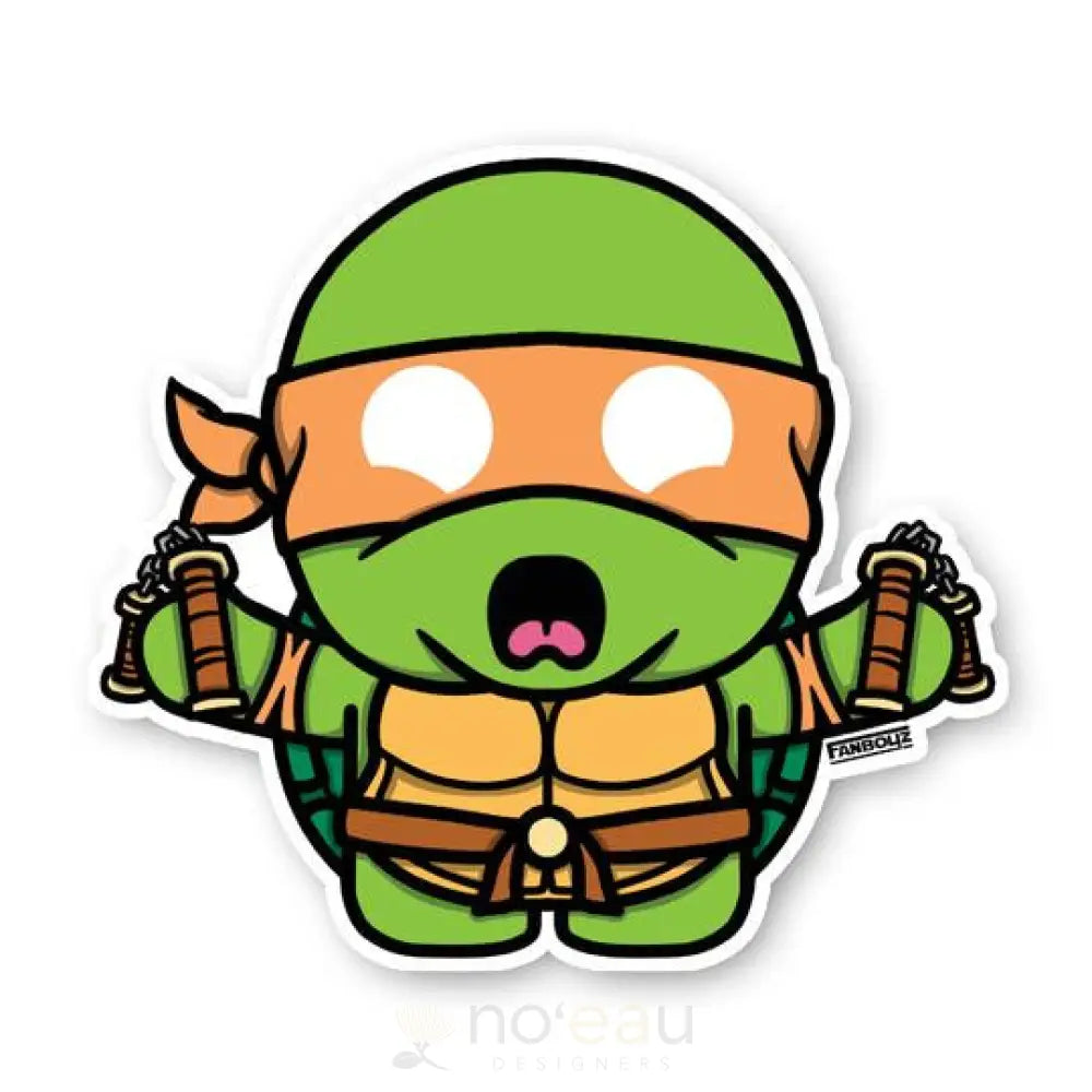 KOLOHE BOYZ - Fighting Turtles Fanboyz Sticker - Noʻeau Designers