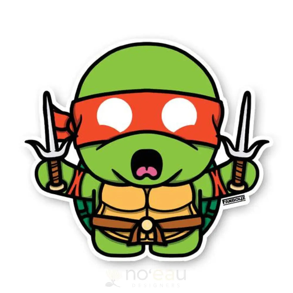 KOLOHE BOYZ - Fighting Turtles Fanboyz Sticker - Noʻeau Designers