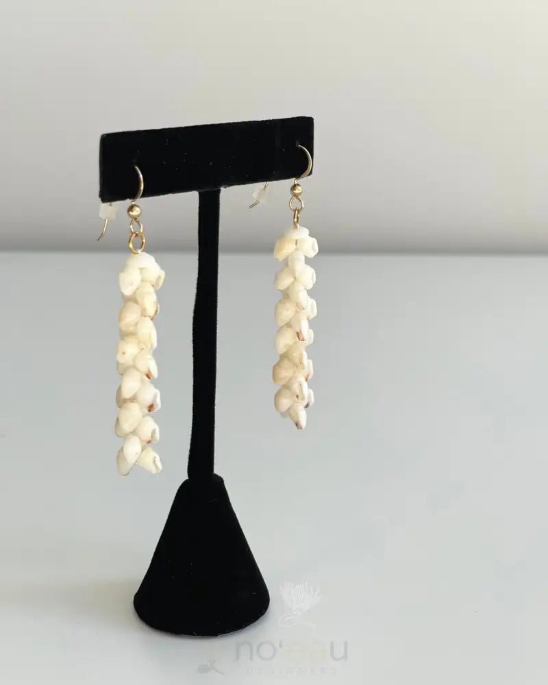 HAʻAHEO HAWAIIAN CRAFTS - Assorted Pīkake Momi Niʻihau Shell Earrings - Noʻeau Designers