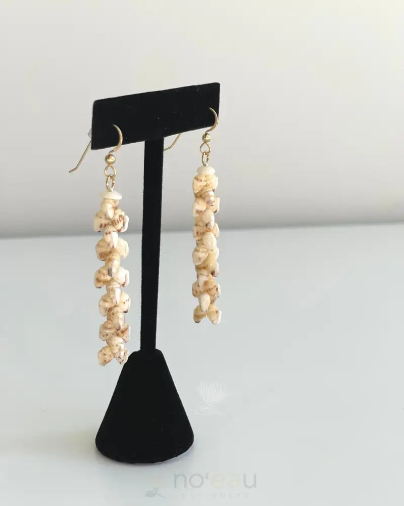 HAʻAHEO HAWAIIAN CRAFTS - Assorted Pīkake Momi Niʻihau Shell Earrings - Noʻeau Designers