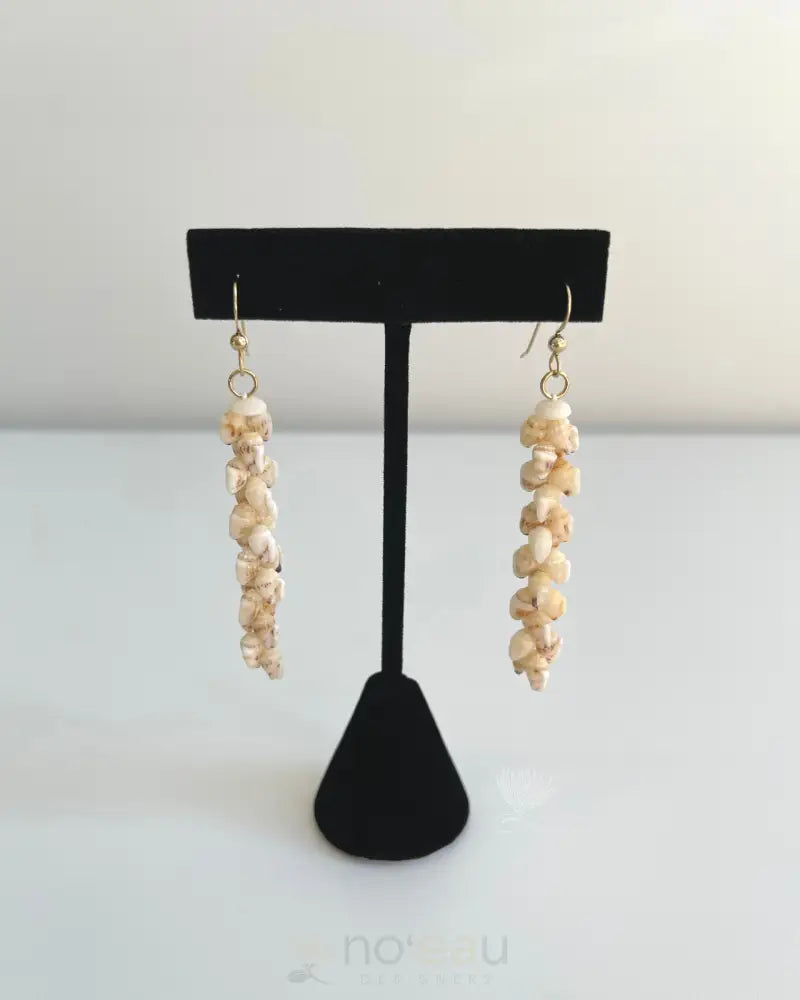 HAʻAHEO HAWAIIAN CRAFTS - Assorted Pīkake Momi Niʻihau Shell Earrings - Noʻeau Designers