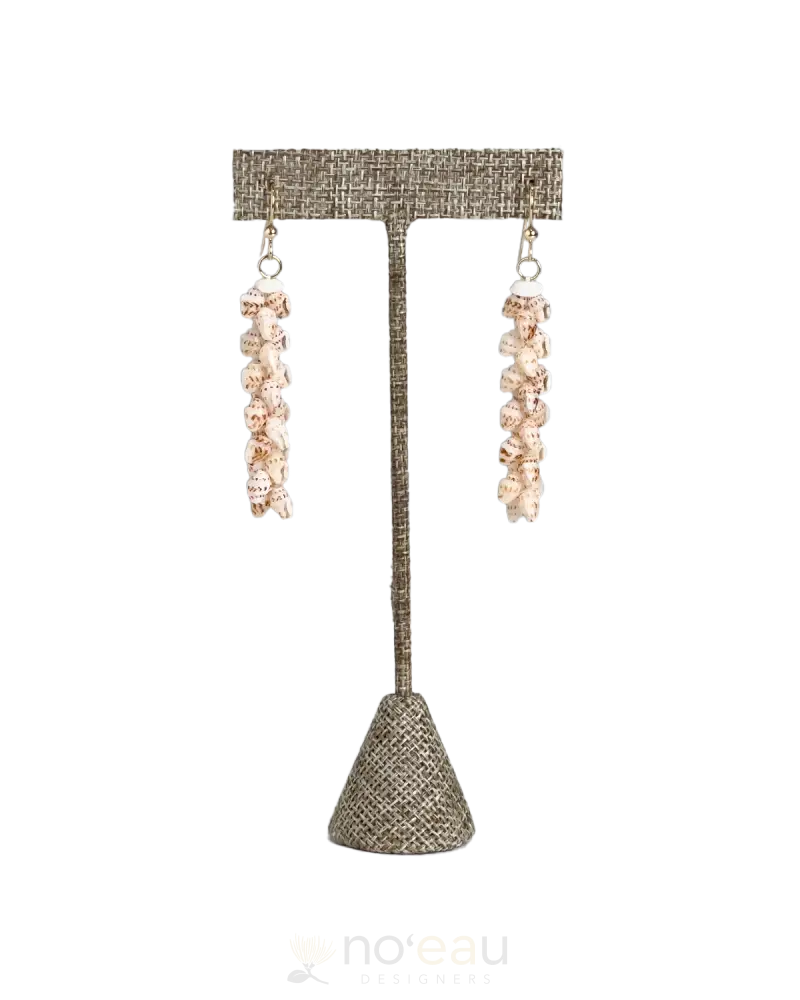 Haʻaheo Hawaiian Crafts - Assorted Pīkake Momi Niʻihau Shell Earrings ʻOnikiniki 2In Items