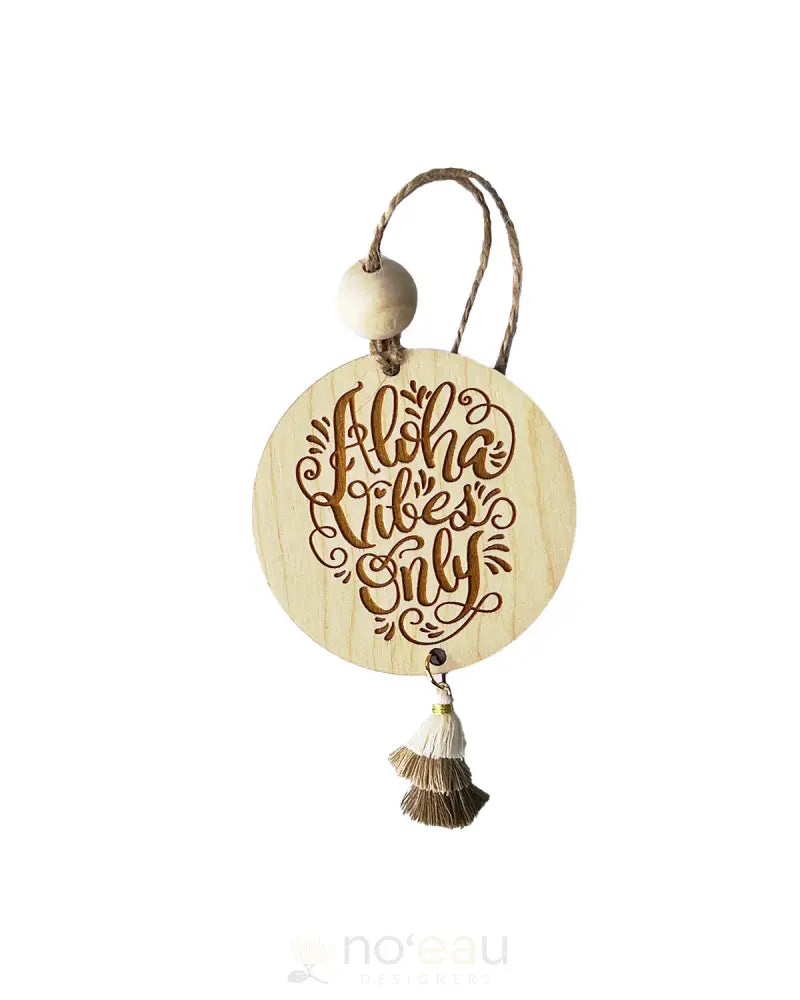 HI DARLING SHOP - Assorted Birch Wood Car Charms - Noʻeau Designers