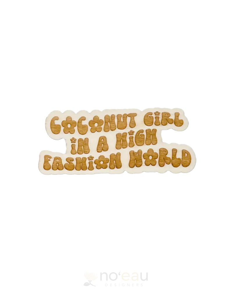 Hi Darling Shop - Assorted Birch Wood Magnet Coconut Girl Accessories