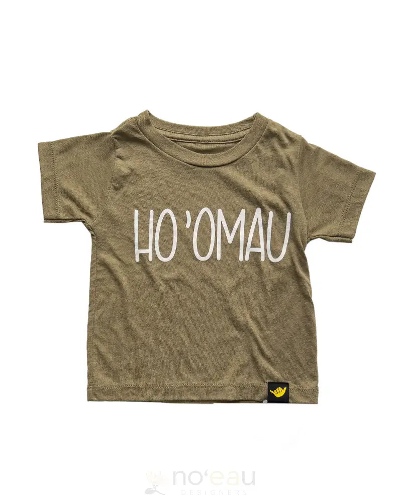 HOLOHOLO MAMA - Ho'omau Keiki Olive T-shirt - Noʻeau Designers