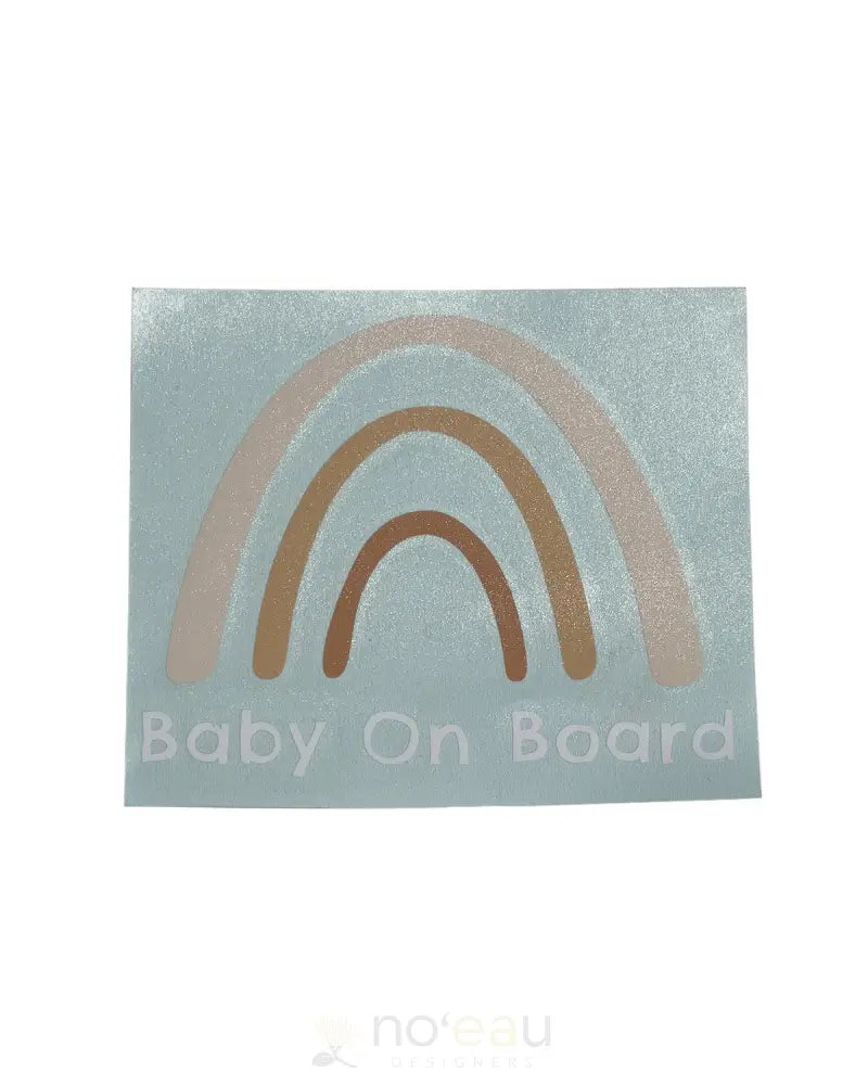 HONOLULU HIPPIE LLC - Anuenue Baby On Board Sticker - Noʻeau Designers