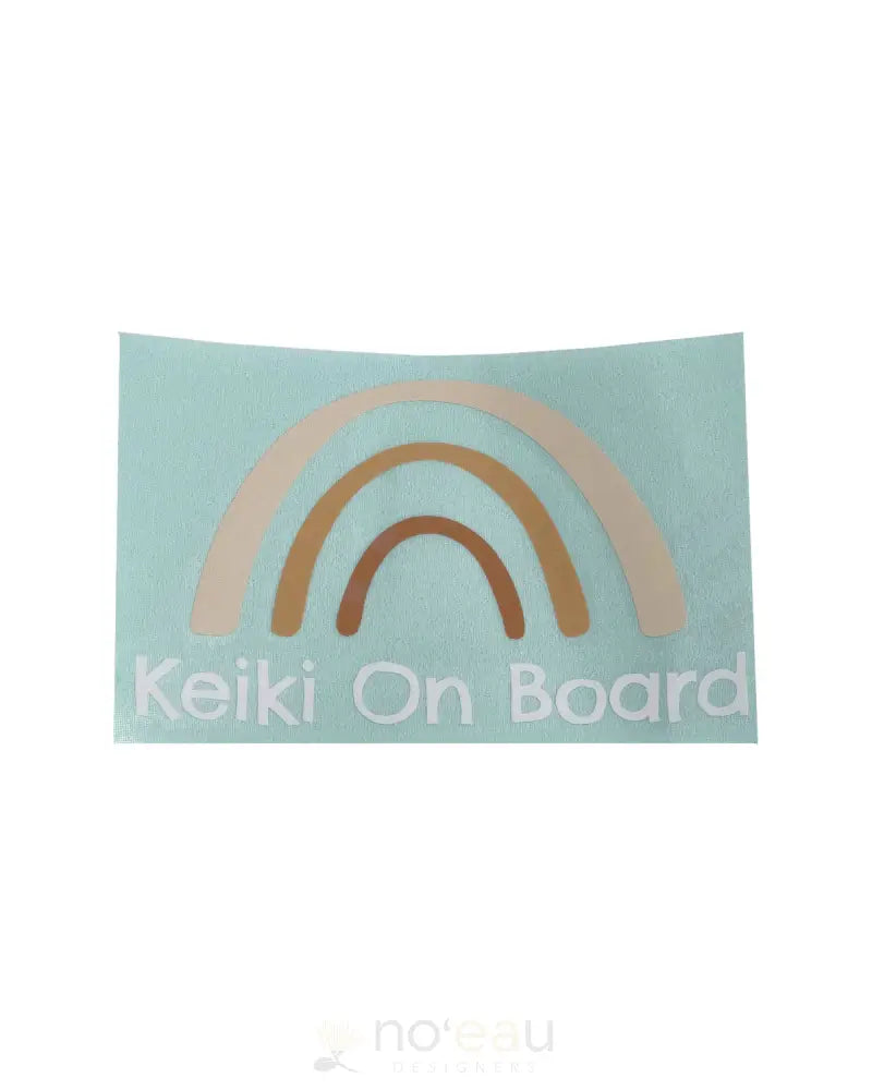 HONOLULU HIPPIE LLC - Anuenue Keiki On Board Sticker - Noʻeau Designers