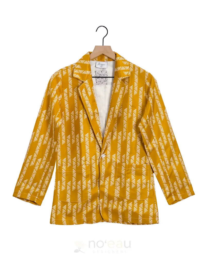HOʻONANI LOVE - Eleanor Blazer Kapala Mustard / Small WOMEN’S CLOTHING
