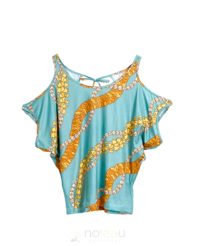 HOʻONANI LOVE - Pua Ahihi Blouse Ilima Blue / Small WOMEN’S CLOTHING