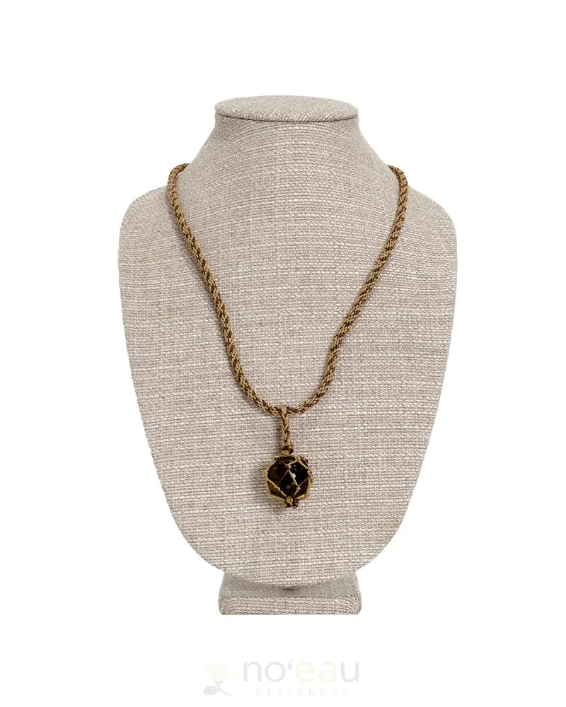 Ilihia Hawaii Llc - Glass Floater Necklace Amber Jewelry