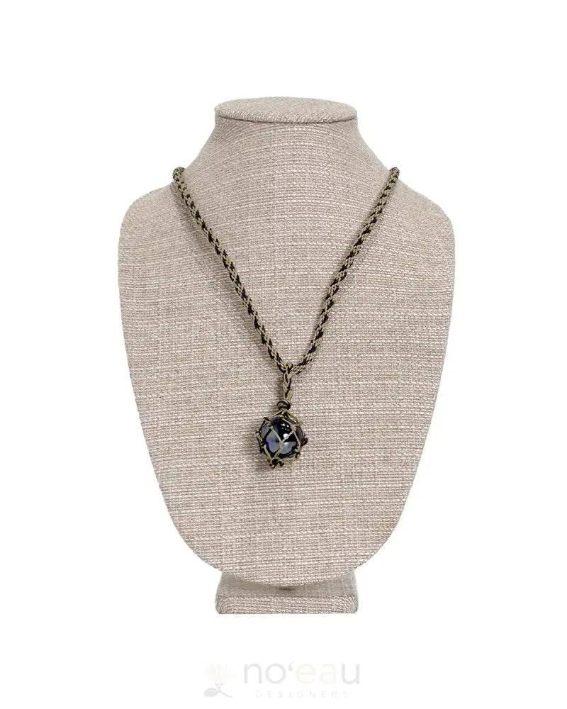 Ilihia Hawaii Llc - Glass Floater Necklace Colbalt Jewelry