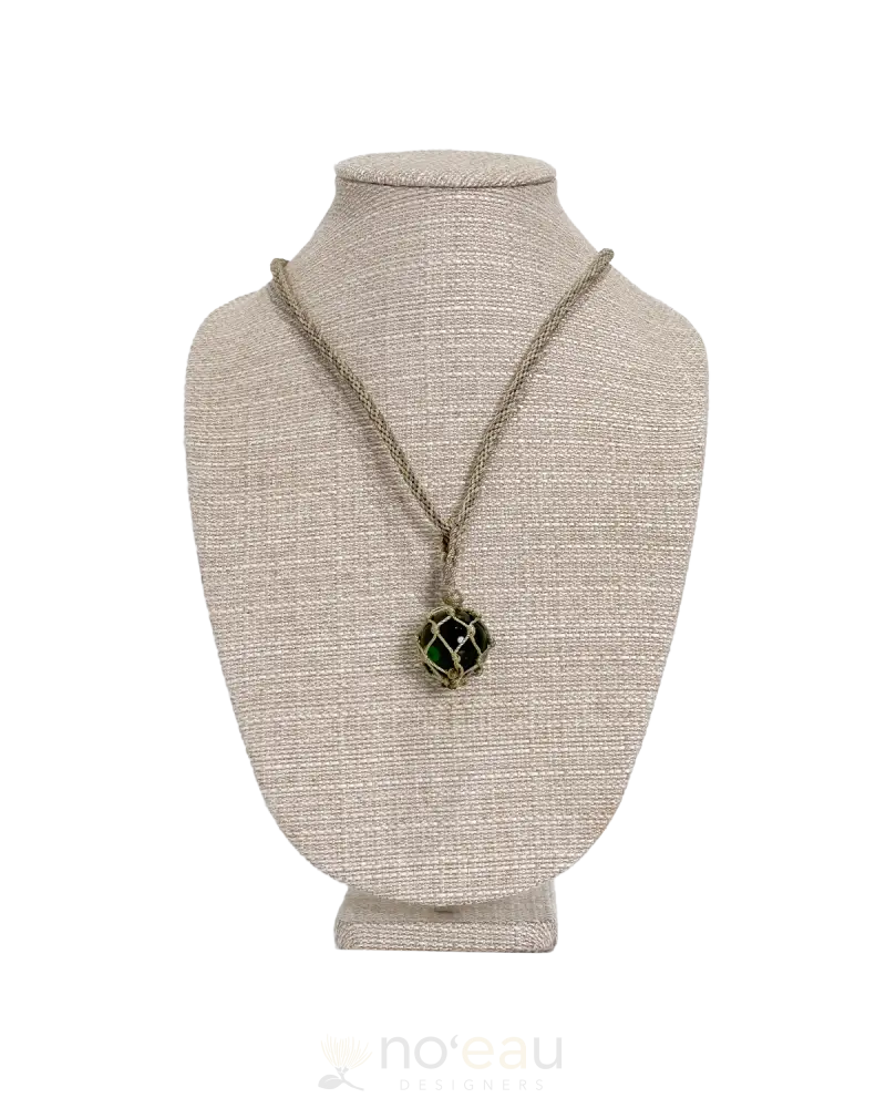 Ilihia Hawaii Llc - Glass Floater Necklace Green Jewelry