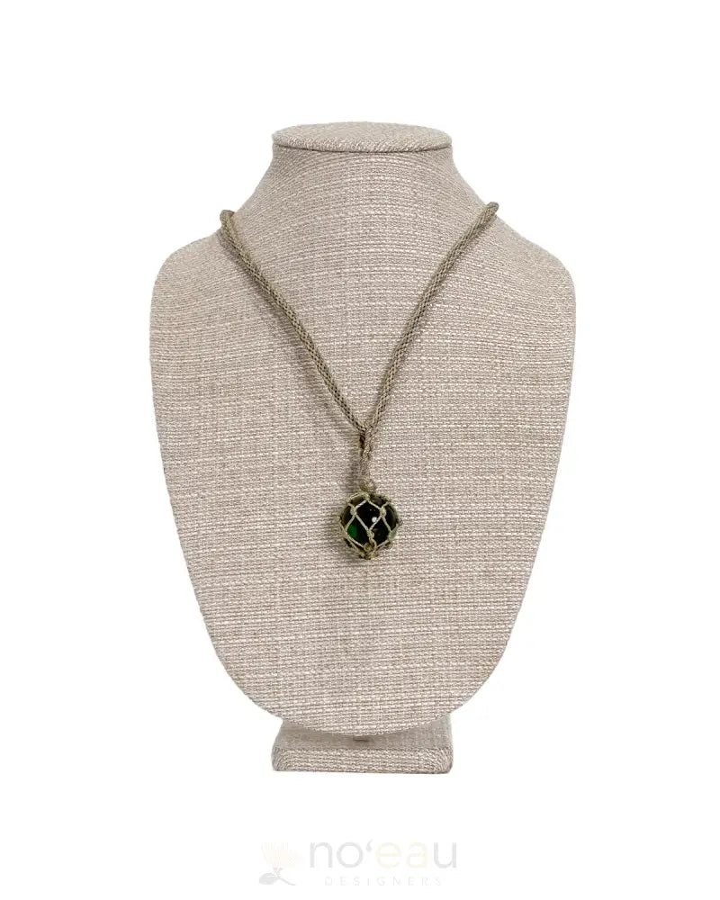 Ilihia Hawaii Llc - Glass Floater Necklace Green Jewelry