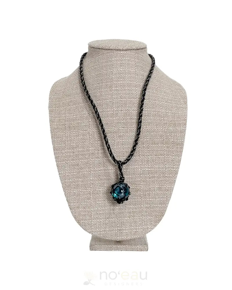 Ilihia Hawaii Llc - Glass Floater Necklace Teal Jewelry