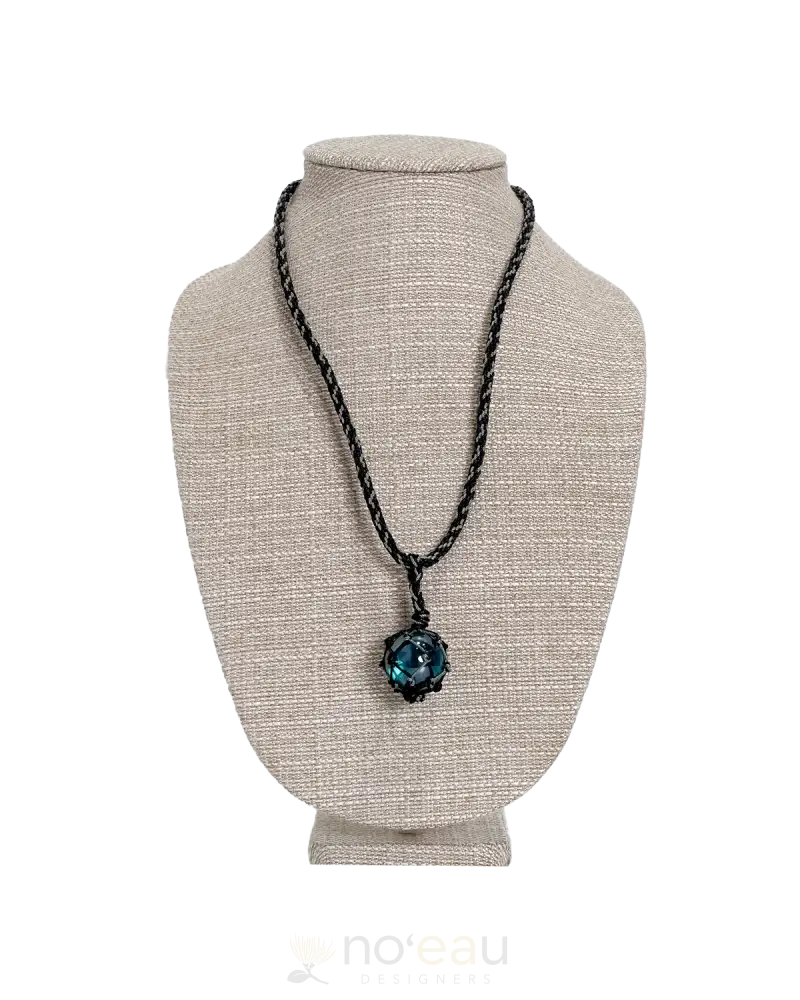 Ilihia Hawaii Llc - Glass Floater Necklace Teal Jewelry