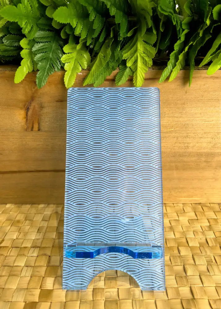 INSPIRED BY B&J - Dark Blue Acrylic Phone Stand - Noʻeau Designers