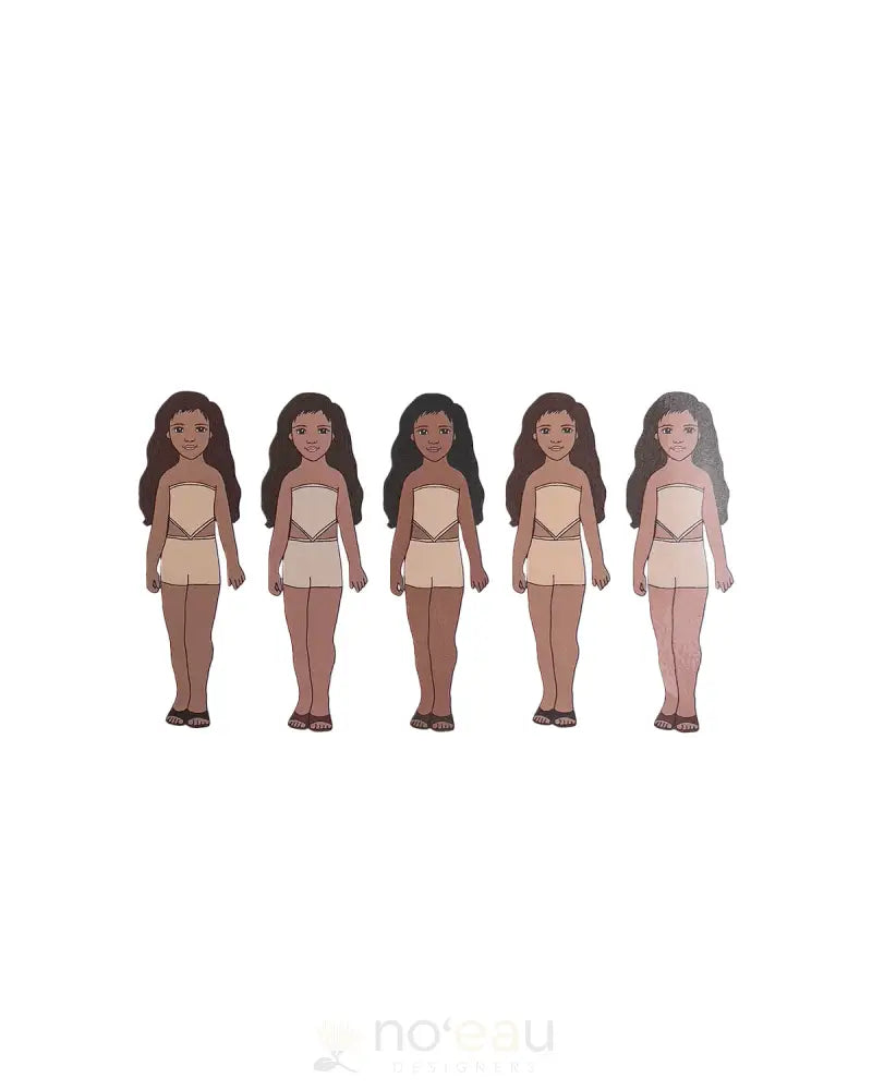 IWALANIS CREATIONS - Mu'umu'u Paper Doll Toy - Noʻeau Designers