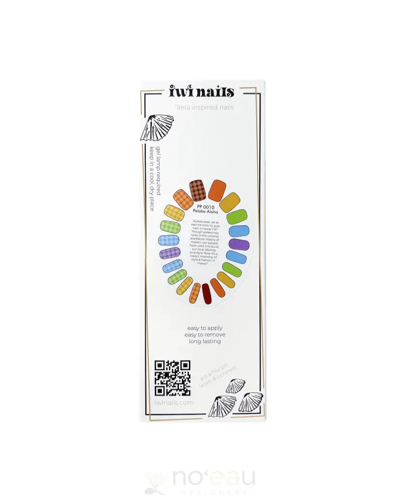 Iwi Nails - Assorted Palaka Nail Stickers Palaka Aloha Health & Beauty