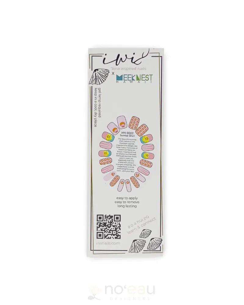 IWI NAILS - collaboration Meek Nest x Iwi Nails  Collection - Noʻeau Designers