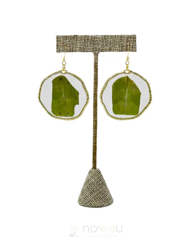 KA PUNANA MELI - Lauaʻe Resin Earrings - Noʻeau Designers