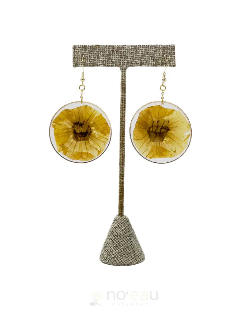 KA PUNANA MELI - Pua Kou Resin Earrings - Noʻeau Designers