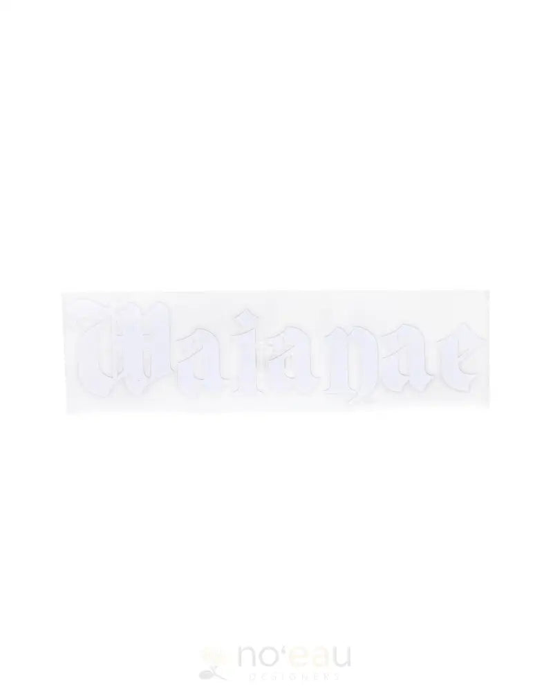 Kahealani Kreations - 12’’ Stickers Waianae / White Stickers/Pins/Patches