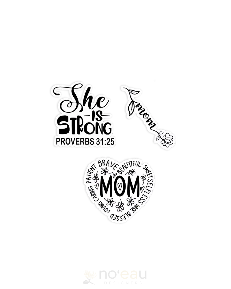 Kahealani Kreations - Assort Mom Stickers Strong Stickers/Pins/Patches