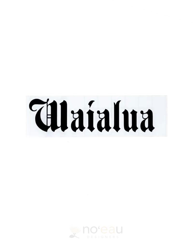 Kahealani Kreations - Assorted 5’’ City Stickers (Vinyl) Waialua / Black Stickers/Pins/Patches