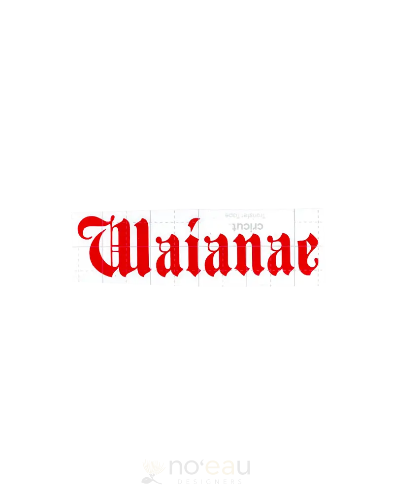 Kahealani Kreations - Assorted 5’’ City Stickers (Vinyl) Waianae / Red Stickers/Pins/Patches