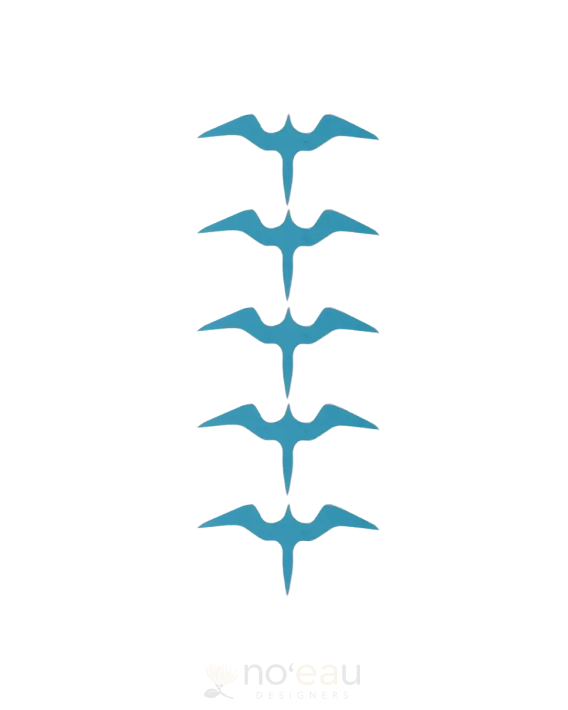 Kahealani Kreations - Assorted 5 Iwa In Flight Vinyl Sicker Blue Stickers/Pins/Patches