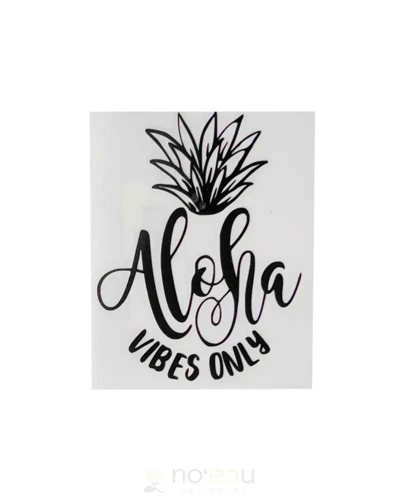 KAHEALANI KREATIONS - Assorted Aloha Vibes Matte Black Stickers - Noʻeau Designers