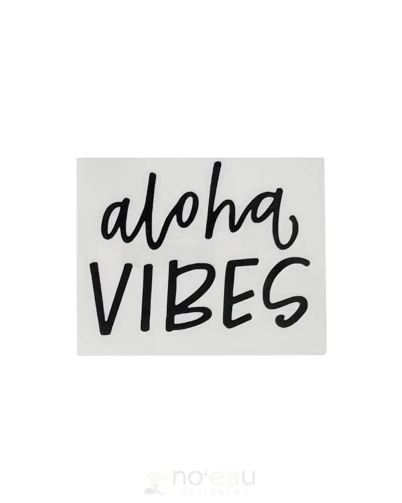 KAHEALANI KREATIONS - Assorted Aloha Vibes Matte Black Stickers - Noʻeau Designers