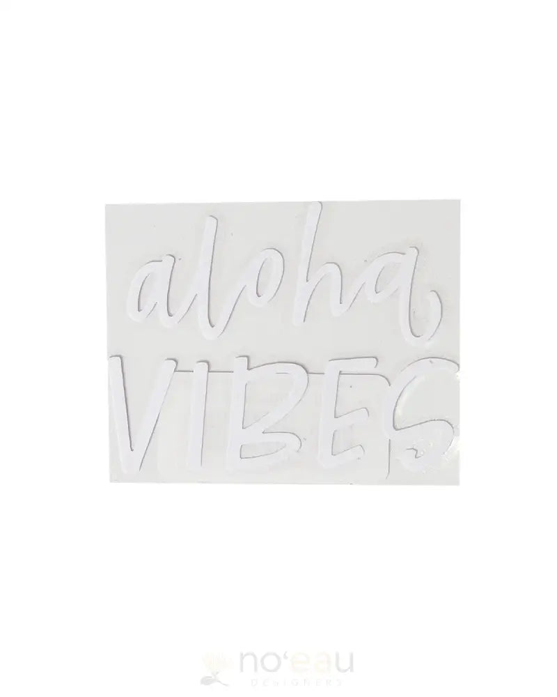 KAHEALANI KREATIONS - Assorted Aloha Vibes Matte White Stickers - Noʻeau Designers