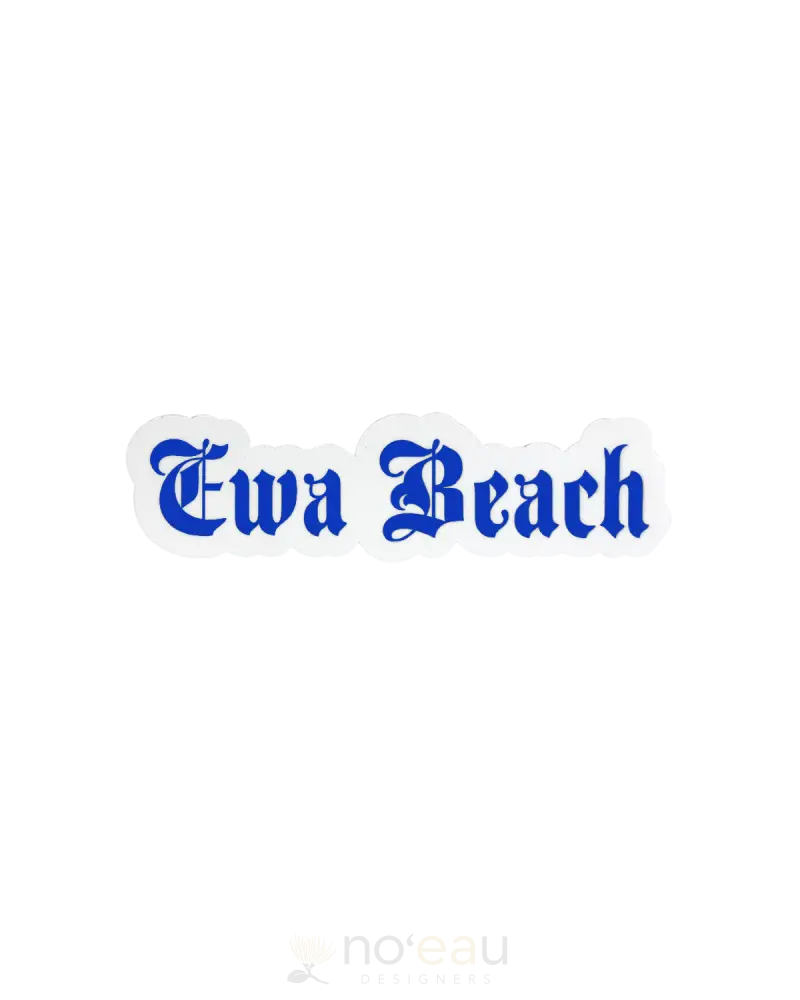 Kahealani Kreations - Assorted Blackletter City Stickers (Waterproof) Ewa Beach / Blue