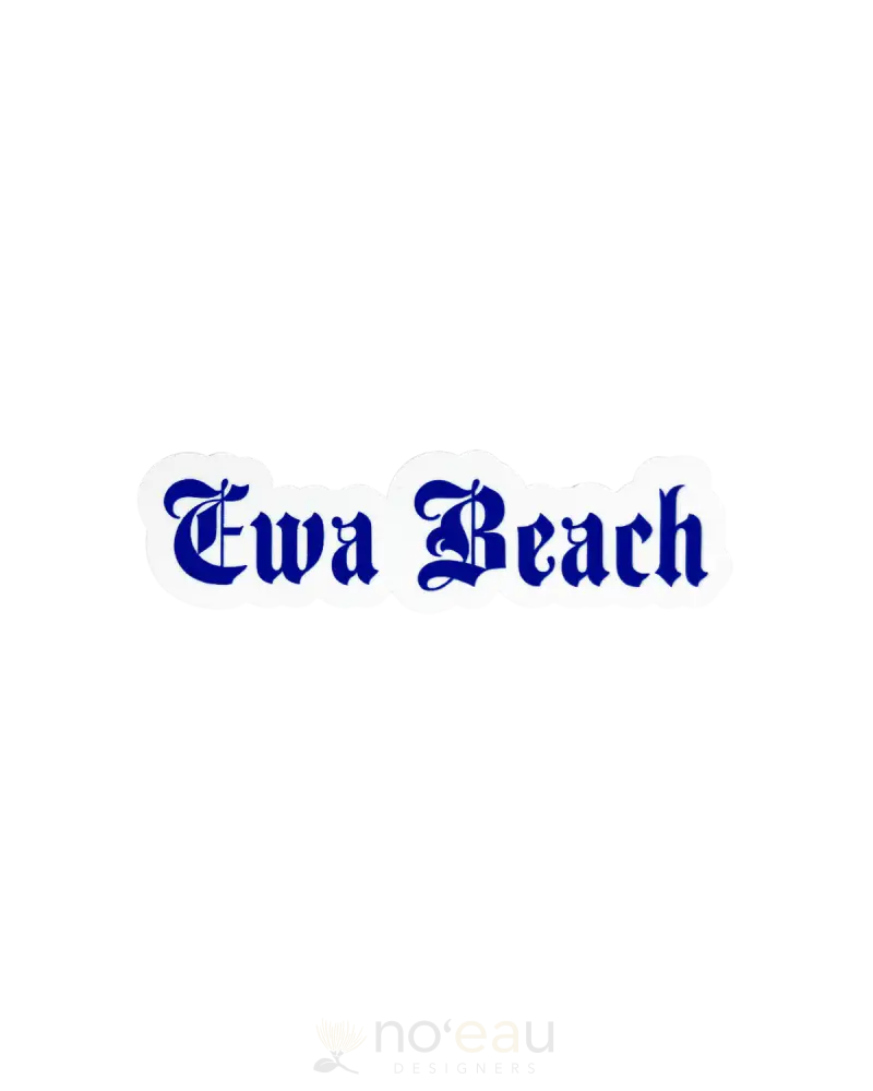 Kahealani Kreations - Assorted Blackletter City Stickers (Waterproof) Ewa Beach / D.blue