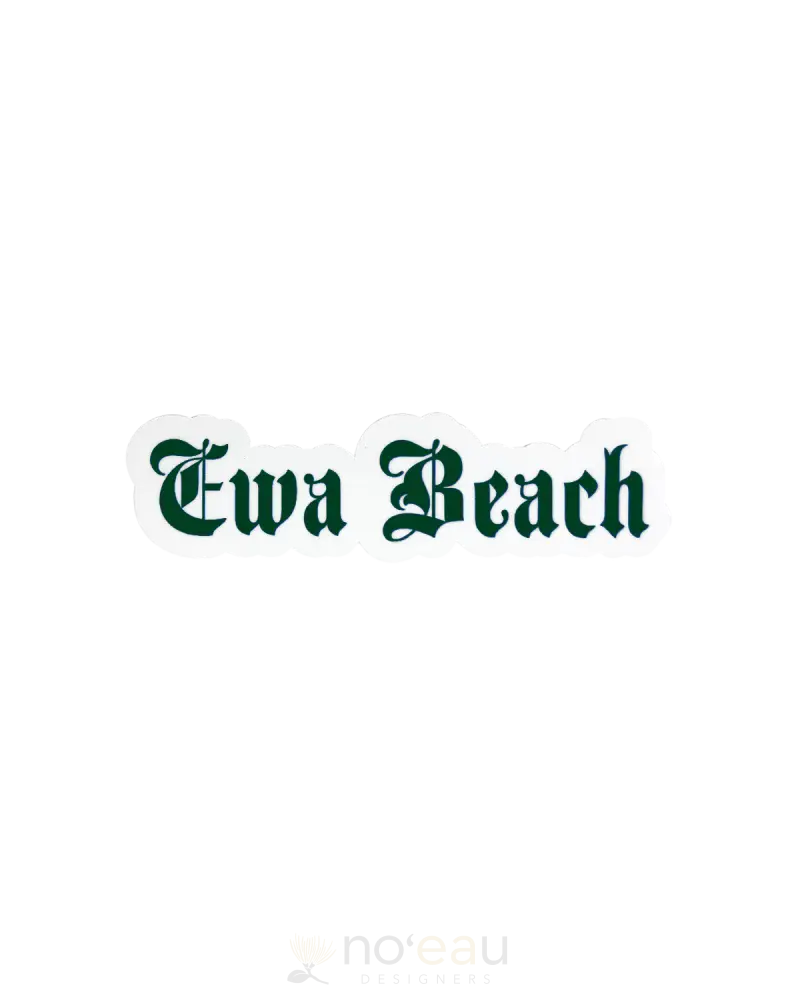 Kahealani Kreations - Assorted Blackletter City Stickers (Waterproof) Ewa Beach / Green