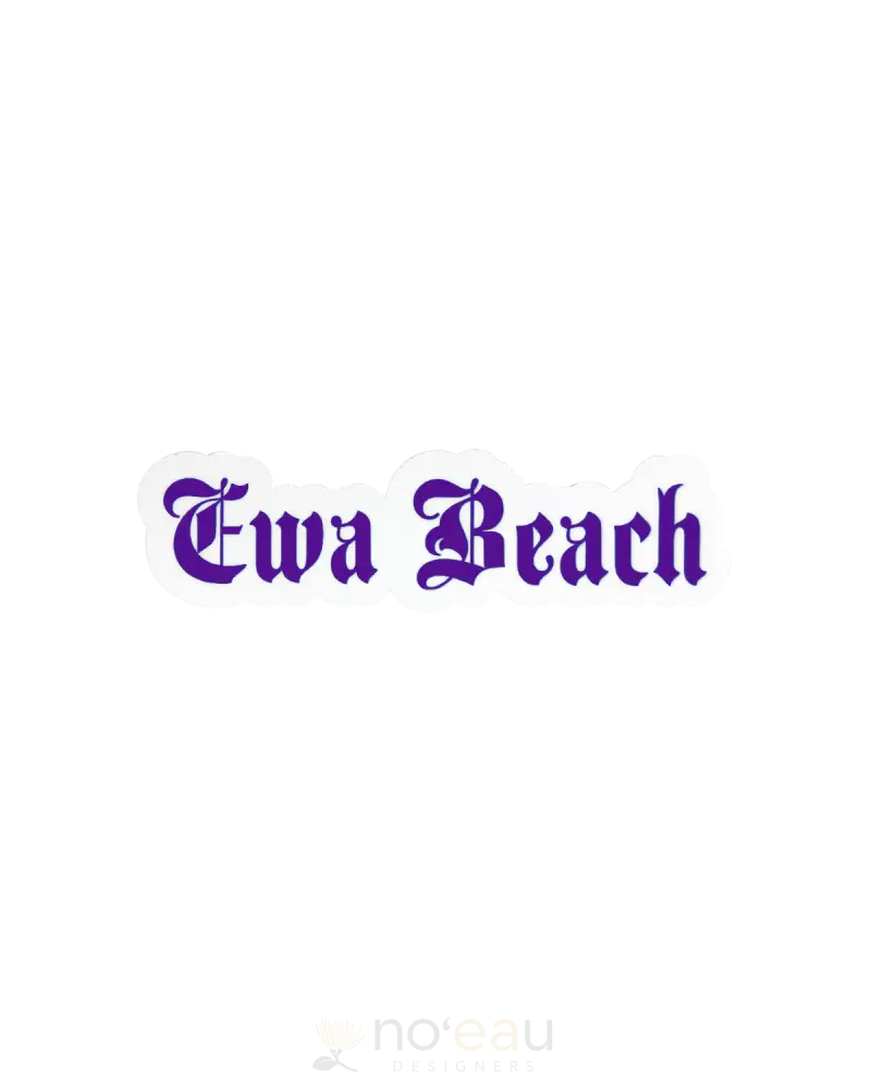 Kahealani Kreations - Assorted Blackletter City Stickers (Waterproof) Ewa Beach / Purple